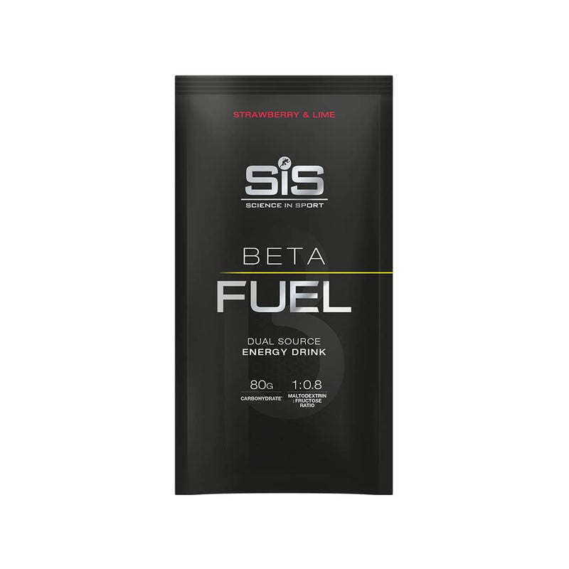 Science in Sport Beta Fuel 80 powder, energy drink with 80g carbohydrates, ratio of maltodextrin to fructose 1 to 0.8 improves carbohydrate absorption, 15x82g bag, strawberry and lime flavor strawberry and lime 15 pieces (pack of 1) - NewNest Australia