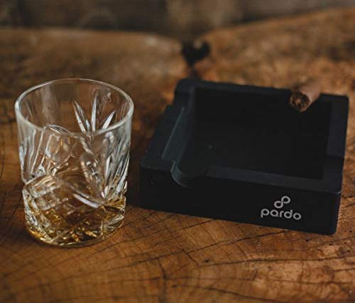 Pardo Cigar Ashtray Unbreakable Silicone Large Ring Gauge, Cigar Ashtrays for Indoor and Outdoor Use With 4 Cigar Rest Ash Tray - NewNest Australia
