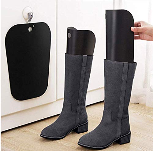 NewNest Australia - ericotry 2Pair (4PCS) Boot Shaper Form Inserts Multifunction Thicken Automatic Support Shape Shoe Tree Tall Short Boot Shaper Knee High Shoes Boot Holder Hanger (14" Height) 14" height 