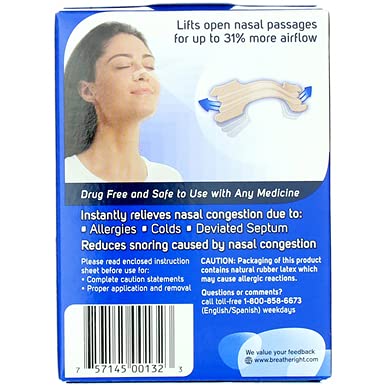 Breathe Right Nasal Strips, Original, 30 Large, Tan Strips - NewNest Australia