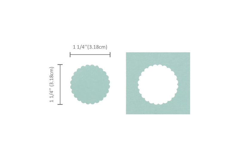 Bira Craft 1.25 inch Scalloped Circle Lever Action Craft Punch for Paper Crafting Scrapbooking Cards Arts - NewNest Australia