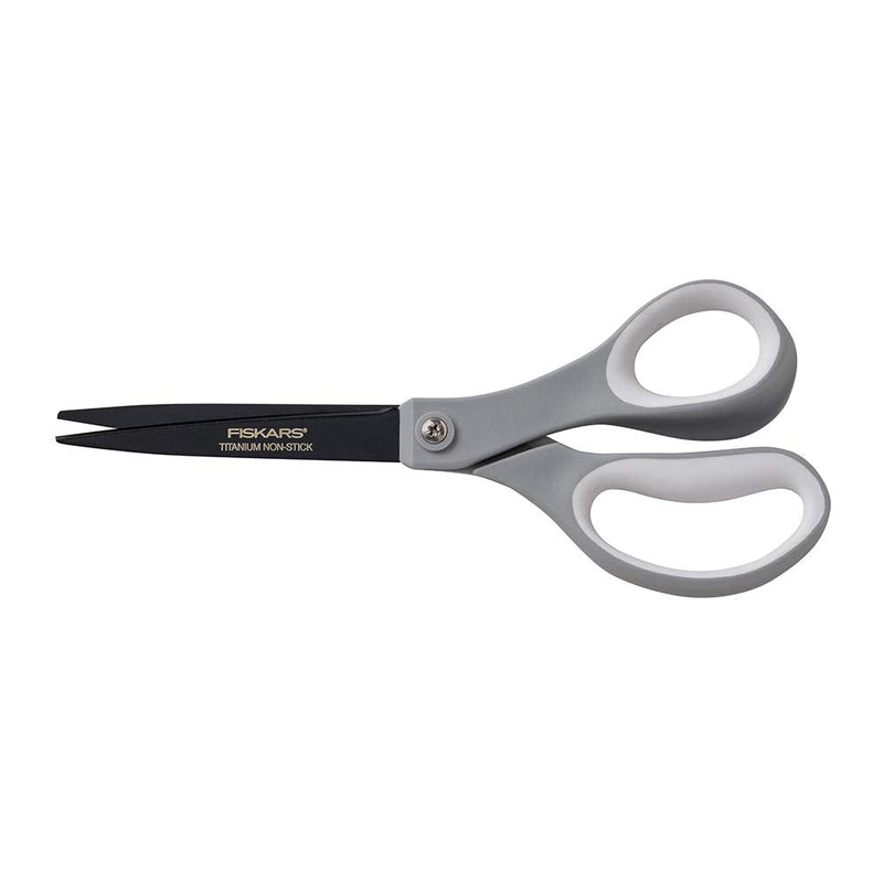 Fiskars 1541301001 Non-Stick Titanium Softgrip Scissors, 8" Length, 3 1/10" Cut - NewNest Australia