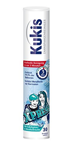 Kukident Kukis braces cleaner - tabs for cleaning loose braces - 1 x 60 tablets - NewNest Australia