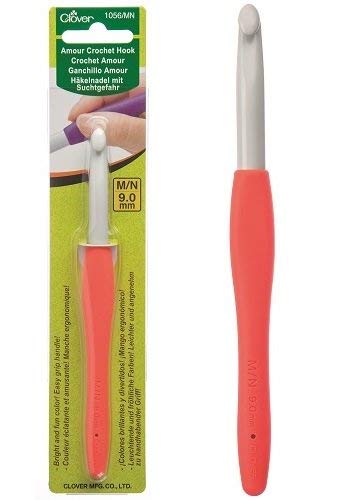 Clover 1056/MN Amour Crochet Hook, Size M/N/9.0mm - NewNest Australia