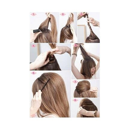 Ericotry 2Pcs Charming Bump It Up Volume Inserts Hair Comb Do Beehive Hair Styler Insert Tool Hair Comb Hot Hair Base Styling Accessories for Women Girls (Beige) - NewNest Australia