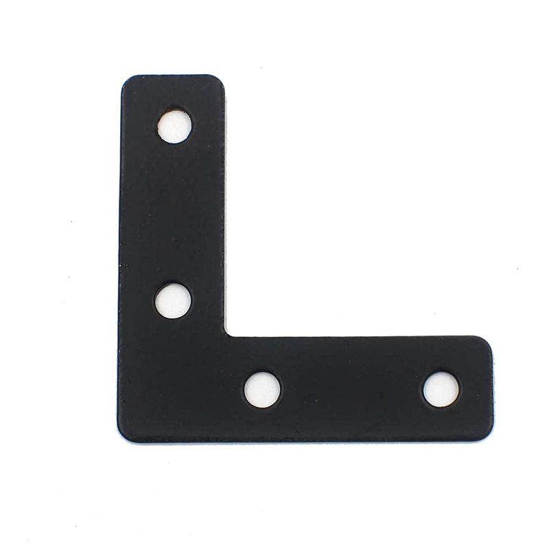 DGOL 20 Packs Two Sizes 3-1/8 inch and 2 inch"L" Black Flat Corner Braces with Screw, Picture Photo Frame Angle Bracket Black Iron 20 Packs - NewNest Australia