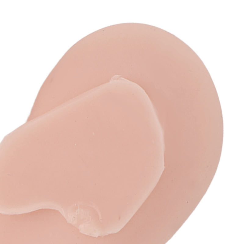 Fake Ear Model, Easy To Wear, Reusable Simulation, Realistic Practical Experience, Soft Human Silicone Ear, Widely Used For Ear Piercing (Medium Flesh Color) - NewNest Australia