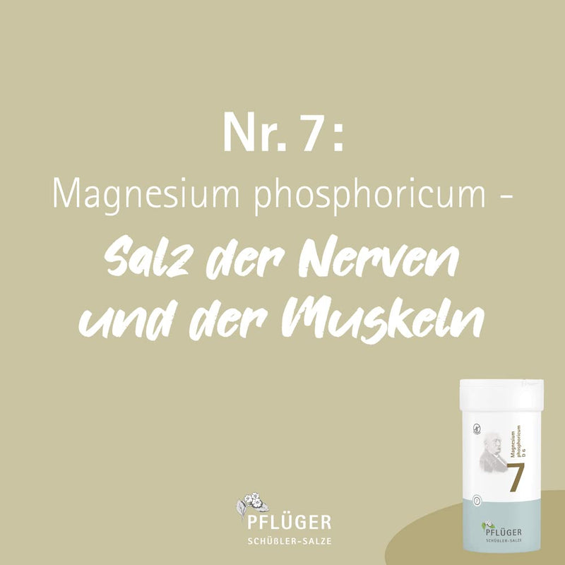 PFLÜGER Schüßler Salts No. 7 Magnesium phosphoricum D6-400 tablets - The salt for the nerves and muscles - gluten-free - NewNest Australia