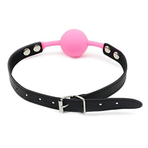 Ball Gag Pink Silicone Gag by HappyNHealthy 1.67 Inch Without Nipple Clamp - NewNest Australia