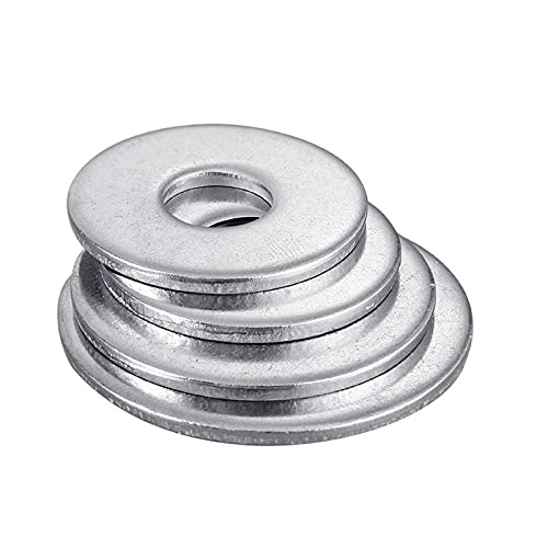 Beduan 1/2"ID x 1"OD Flat Washer, Stainless Steel 304, Plain Finish, Nominal Thickness (Pack of 110) 1/2" x 1"OD - NewNest Australia