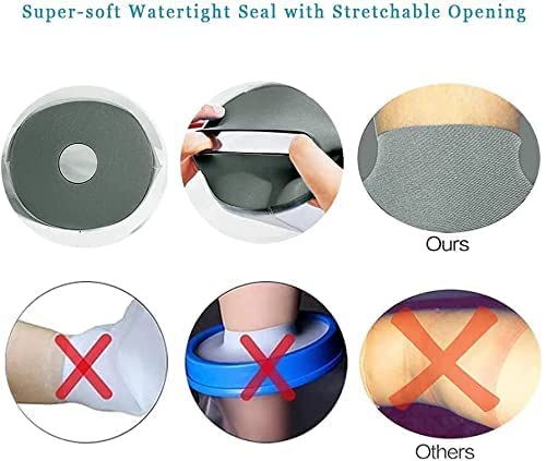 EVERCRYO Waterproof Adult Short Arm Cast Cover for Shower, Bath - Reusable Cast and Bandage Protector - Watertight Protection for Broken Arm, Hand, Finger, Wrist (Grey) - NewNest Australia