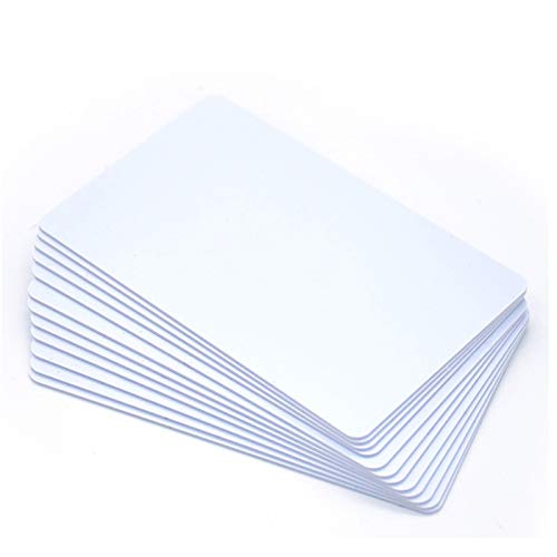 Gialer 100 Pack MIFARE Classic 1K Compatible RFID Smart Cards 13.56MHz 14443A Plastic Blank White Card Hotel Key Cards Access Control Card Printable on Most Desktop Photo IC Card Printers CR80 3 3/8" x 2 1/8" 100pcs - NewNest Australia