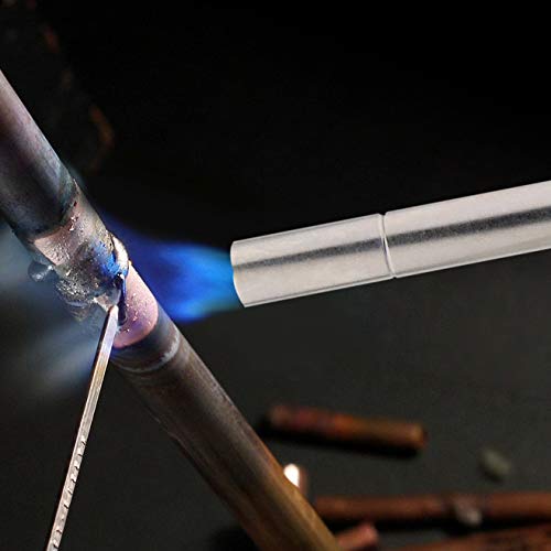 BLUEFIRE Trigger Start Gas Welding Torch Nozzle Head Extend 1.5" Burning Tube Piezo Self Ignition Fuel by MAPP MAP PRO Propane Cylinder Soldering Brazing Triple-Point Flame (Torch Only) Torch Only - NewNest Australia