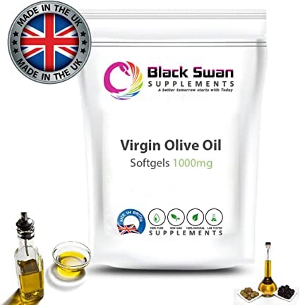 Black Swan Virgin Olive Oil 1000mg softgels – with Anti-oxidant and Anti-inflammatory Properties – Healthy Skin – Nervous System (30 caps) 30 caps - NewNest Australia