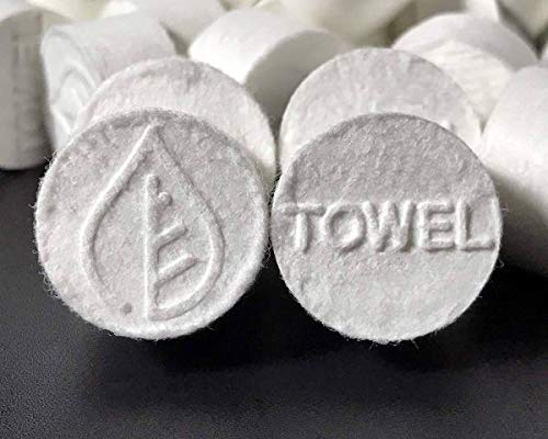 Portawipes Coin Tissues | Toilet Paper Tablets | Compressed Towels | Camping Wipes | Soft & Odor Free | 100 Pack with 2 Carrying Cases - NewNest Australia