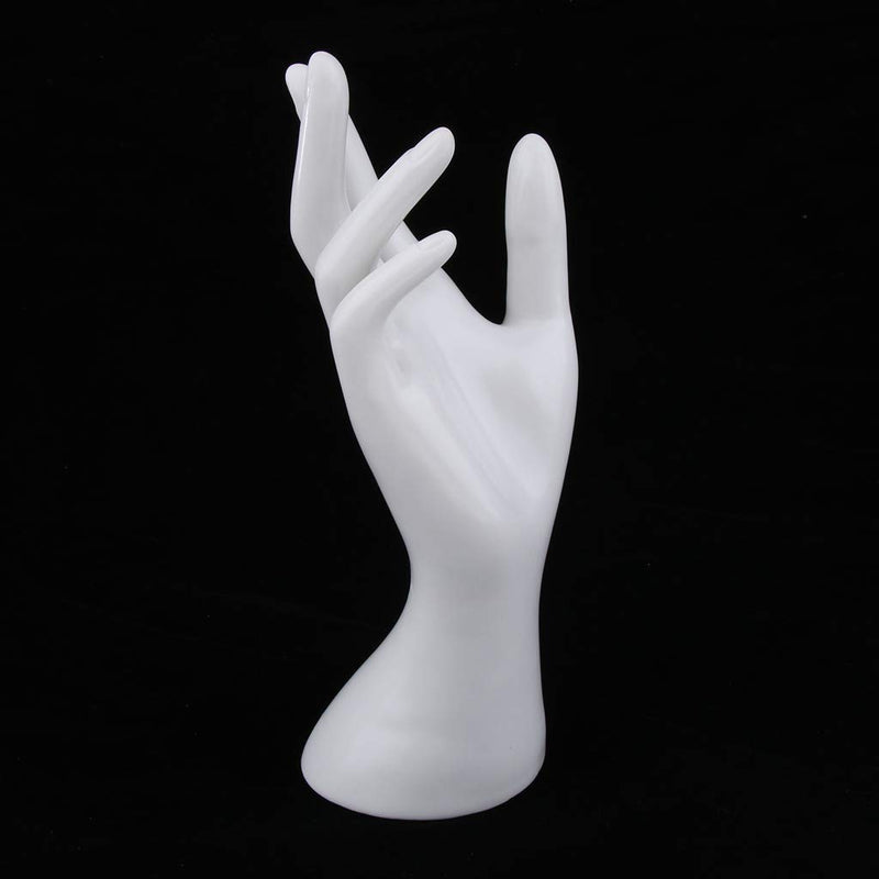 NewNest Australia - Hand Jewelry Display Holder Female Mannequin Hand Jewelry Bracelet Ring Gloves Display Organizer Stand - White 