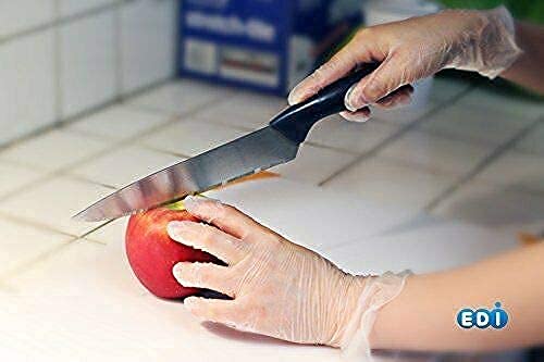 EDI Disposable Vinyl Gloves (Clear) - Powder-Free, Latex-Free 100 Large - NewNest Australia