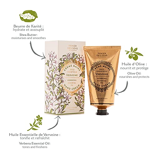 Panier des Sens Verbena Hand Cream - Made in France 96% Natural - 2.6 Floz/75ml - NewNest Australia