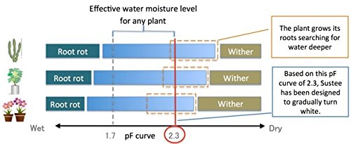 IPPINKA Sustee Aquameter Set of 2, Plant Moisture Sensor, (White, Small, Refillable) - NewNest Australia