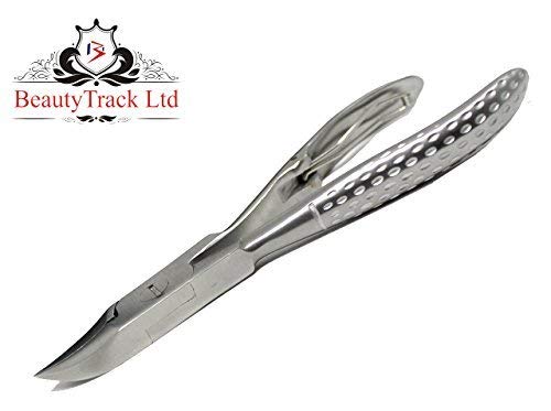 BeautyTrack Thick Toe Nail Cutter 4.5"(11 Cm) Clippers Pedicure Chiropody Podiatry For Thick Nails Solid Stainless Steel Quality Instruments - NewNest Australia