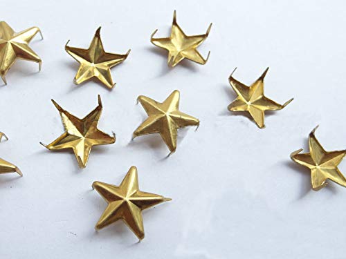 DIY Metal Star Studs Claw Nailhead Punk Rivets 50 Pcs (10MM, Bronze) 10MM - NewNest Australia