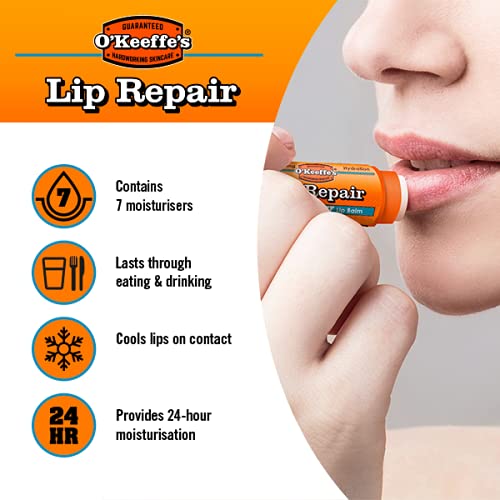 O'Keeffe's Cooling Relief Lip Repair Lip Balm for Dry, Cracked Lips, Stick,, (Pack of 1) 1 - Pack - NewNest Australia