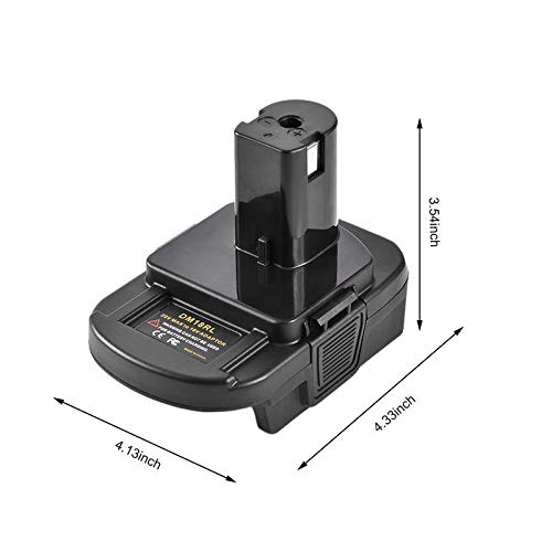 DM18RL Battery Adapter for Dewalt for Milwaukee 20V/18V Li-Ion Battery Convert to for Ryobi 18V P108 ABP1801 Battery - NewNest Australia