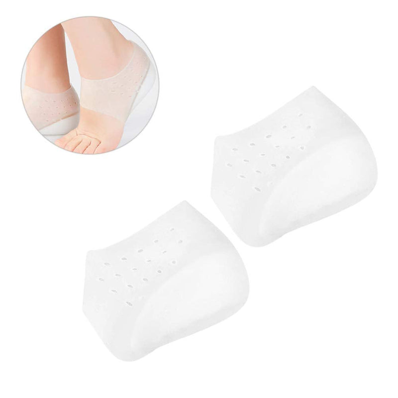 SUPVOX Silicone Raised Insoles Heel Protector Gel Cushion Heel Spur Raise Heel Cushion Heel Sock Foot Care for Women Men 1 Pair (4.5 cm) 4.5 cm - NewNest Australia