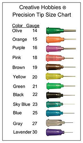 Creative Hobbies Glue Applicator Syringe for Flatback Rhinestones & Hobby Crafts, 5 Ml with 15 Gauge Orange Precision Tip - Value Pack of 10 - NewNest Australia