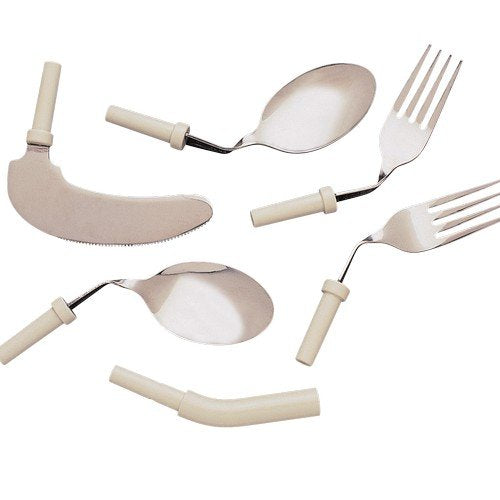 Homecraft Kings Angled Cutlery Utensils, Right Handed Spoon, (Eligible for VAT Relief in the UK) Adaptive Dining Aid for Limited Wrist or Arm Movement, Elderly, Disabled, Arthritis, Make Eating Easier - NewNest Australia