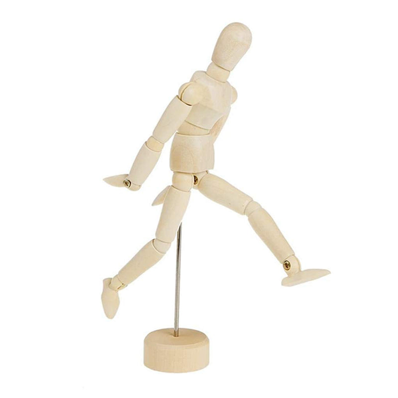 12 Inch Artists Wooden Manikin Jointed Mannequin Wooden Male Manikin Blockhead Artist Human Figure Articulated Mode Perfect for Home Decoration/Drawing The Human Figure 12 inch Manikin - NewNest Australia