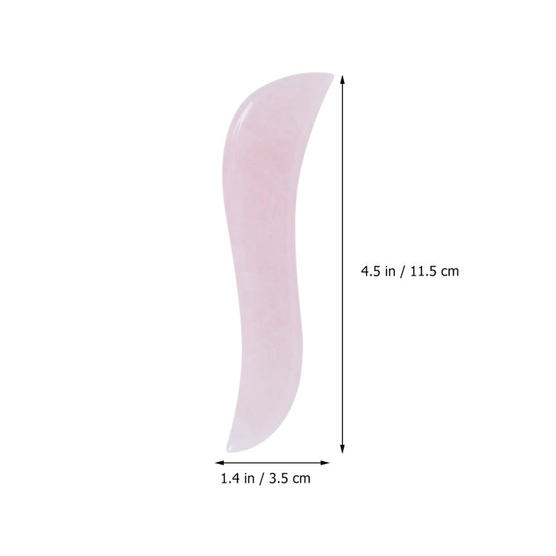 Lurrose 3pcs Natural Pink Rose Quartz Gua Sha Scrapping Board Face and Body Massager Piece Skin Care tools - NewNest Australia