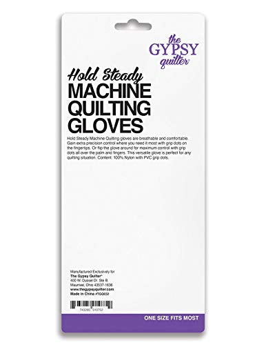 Gypsy Quilter Hold Steady Machine Gloves One Size Notions, Purple - NewNest Australia
