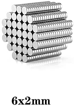100pcs 6x2mm Mini Small Circular Magnets Strong 6mmx2mm Fridge N35 Neodymium Magnet disc 6x2mm Permanent NdFeB Magnets 6*2 - NewNest Australia