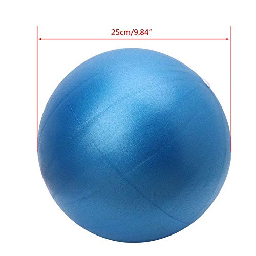 Fortitude Sports Yoga Ball 25cm | Soft Mini Pilates Ball Small for Yoga, Fitness, Core, Stability and Physical Therapy | Inflatable Mini Gym Ball With Inflation Straw Purple - NewNest Australia