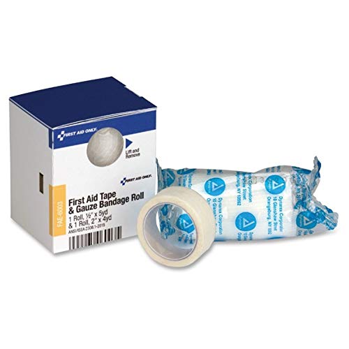 First Aid Only FAE-6003 SmartCompliance Refill 1/2 x 5 Yard First Aid Tape and 2 Conforming Gauze , Blue - NewNest Australia