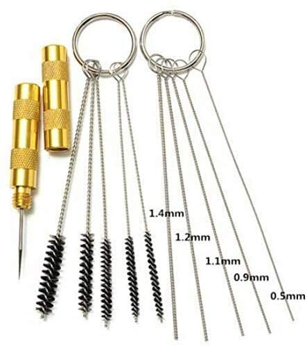 4 Set Airbrush Cleaning Kit Airbrush Cleaning Pot with Air Filter Mat and Holder,Nozzle Cleaning Needle,5pcs Brushes Set,5pcs Dredging Needles Kit - NewNest Australia