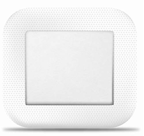 Sterile Self Adhesive Waterproof Island Dressing Latex Free with Transparent Border and 100% Cotton Absorbent pad x 25 (6cm x 7cm x 25) 6cm x 7cm x 25 - NewNest Australia