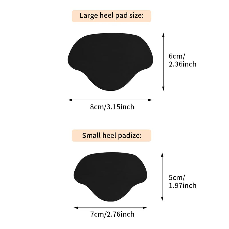 20 Pairs of Sneaker Repair Patch, Shoe Heel Repair Patch, Heel Protection for Shoes, Heel Pad Trainers, for Too Large Shoes (Black + White) - NewNest Australia