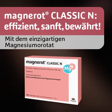 magnerot CLASSIC N tablets with magnesium orotate: for magnesium deficiency, can be dosed individually, suitable for pregnant women and nursing mothers, 200 pieces 200 pieces (pack of 1) - NewNest Australia