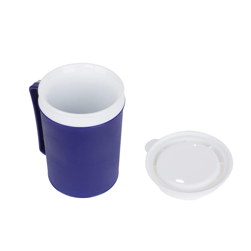 XGOPTS Non Spill Cup for Disabled Men Women Plastic Drinking Beaker Feeding Beaker Mug with Easy Grip Handle Disability Aids Cup with Anti Splash Spout and Lid Travel Mug for Kids Elderly - NewNest Australia