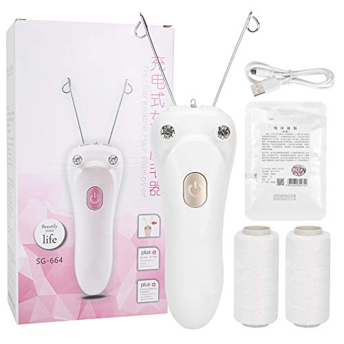 Electric Facial Removal Hair Removal Epilator For Women Facial Thread Epilator Facial Body Hair Removal Machine Device Hair Remover For Face & Chin Usb Rechargeable (Gold) - NewNest Australia