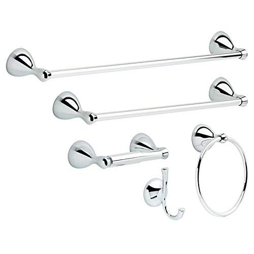 Delta Faucet FNDS50-PC Foundations Toilet Paper Holder, Polished Chrome - NewNest Australia