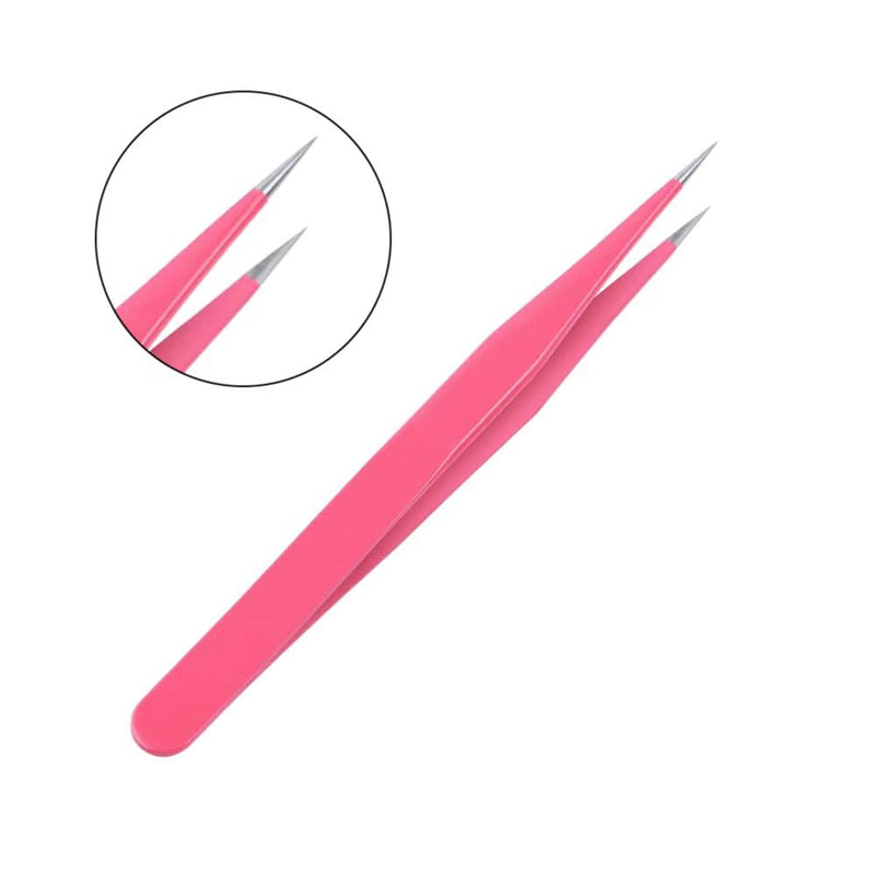 2 Pieces Eyelash Tweezers And 1 Eyelash Brush, Eyelash Tweezers Set Made Of Stainless Steel, Straight Tweezers And Curved Tweezers, Professional Tweezers For Eyelash Extensions - NewNest Australia