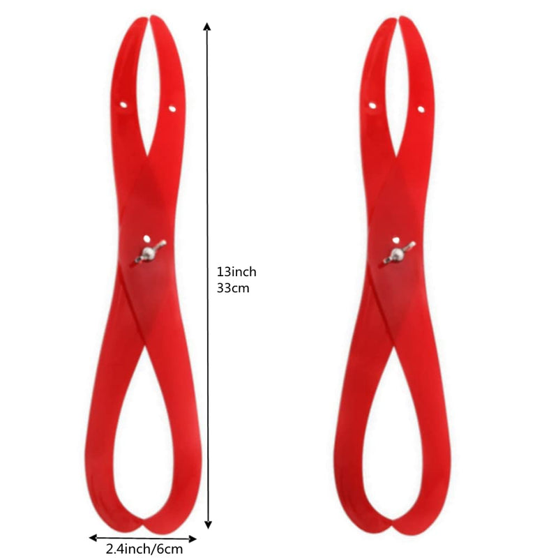 Bent Leg Caliper 6Inch Red Plastic Ceramic Measuring Clay Sculpture Shaping Pottery Tools,2Pcs - NewNest Australia