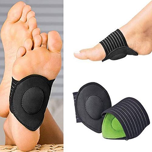 Futheda 4 Pairs Cushioned Compression Arch Support Fallen Arch Sleeves Heel Spurs Plantar Fasciitis Foot Pad Foot Relief Cushions Orthotic Insoles Socks Padded Comfort for Plantar Fasciitis Green - NewNest Australia