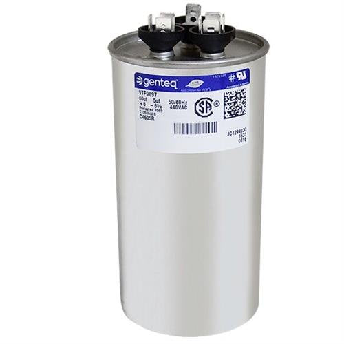 GE Genteq Round Capacitor 60 5 uf MFD 440 Volt Z97F9897 97F9897 - NewNest Australia