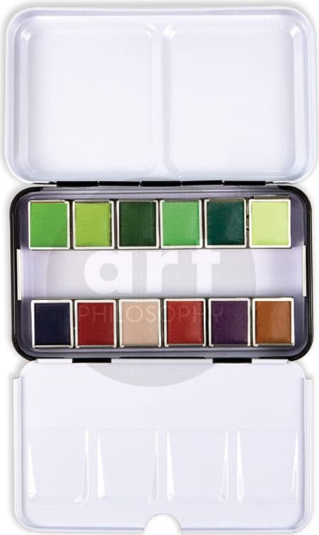 Prima Marketing Prima Confections Watercolor Pans 12/Pkg-Terrain, Original - NewNest Australia