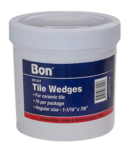 Bon Tool 87-214 1-1/8-Inch by 15/16-Inch Bucket of Super Tile Wedges, 75-Pieces - NewNest Australia