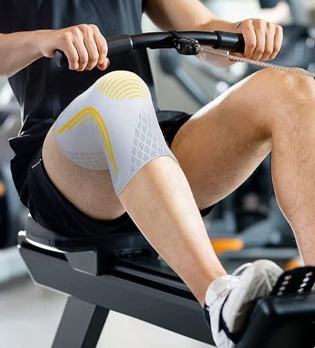 Bracoo Ke92 Knee Sleeve For Men And Women, Elastic Knee Support With Compression Effect And Side Stabilizers, Ideal For Volleyball, Fitness, Sports And Everyday Use (Black, M) - NewNest Australia